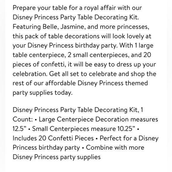 💜 Disney Princess Party Table Decorating Kit - Picture 6 of 6